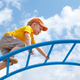 A child playing at a park.